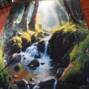 Scenic Forest Fleece/Flannel Blanket